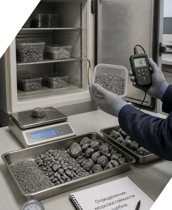 Определение морозостойкости щебня в Кондопоге от 3553 р. | ЭкспертизаРоссия