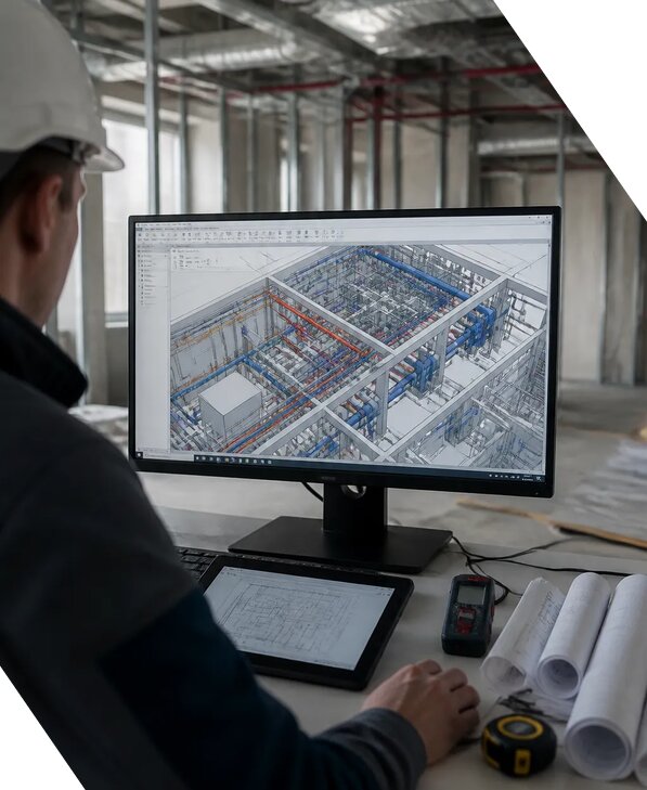 Создание BIM модели инженерных сетей для объектов в Кондопоге